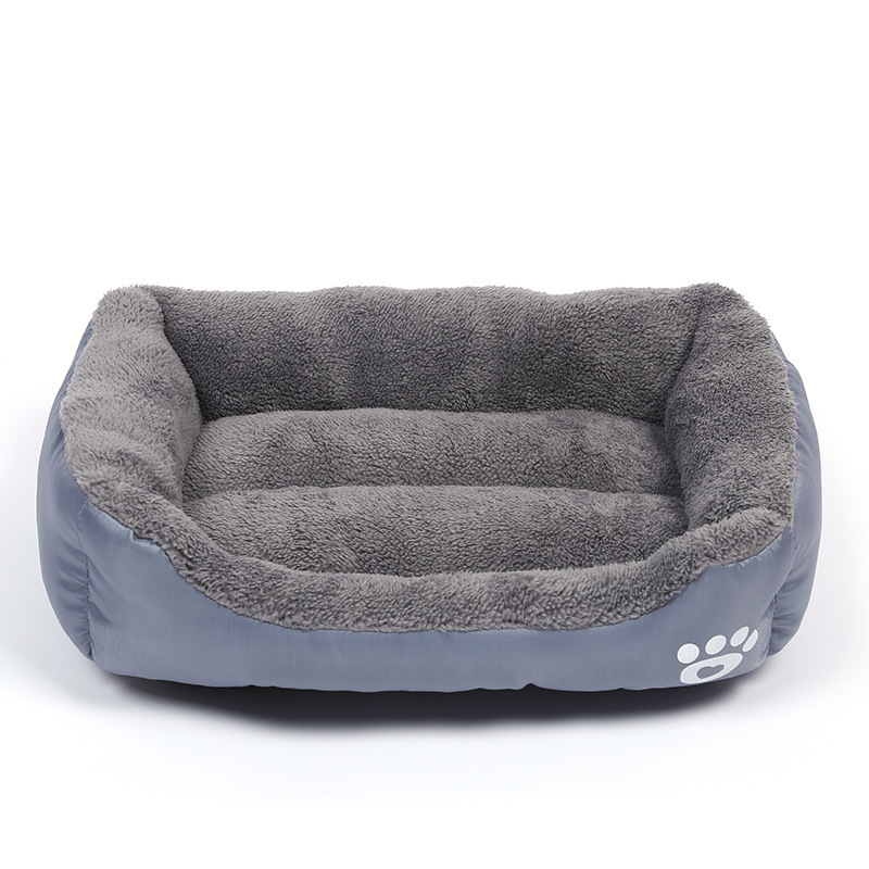 Dog Kennel Four Seasons Universal Footprint Cotton Wool Pet Kennel Candy Color Square Kennel Mats Universal Cross-Border Supply For Large, Medium And Small Dogs - Image 4