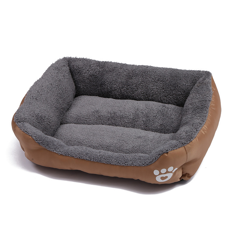 Dog Kennel Four Seasons Universal Footprint Cotton Wool Pet Kennel Candy Color Square Kennel Mats Universal Cross-Border Supply For Large, Medium And Small Dogs - Image 5